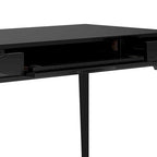 Solid Rubberwood Mid-Century Writing Desk, 60 in., 1 Person