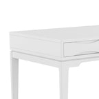 Solid Rubberwood Mid-Century Writing Desk, 60 in., 1 Person