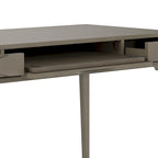 Solid Rubberwood Mid-Century Writing Desk, 60 in., 1 Person