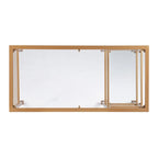Gold Metal & Glass Writing Desk, 1-Person