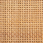 Natural Brown & Walnut Brown Bohemian Rattan Dining Chair, 1-Person