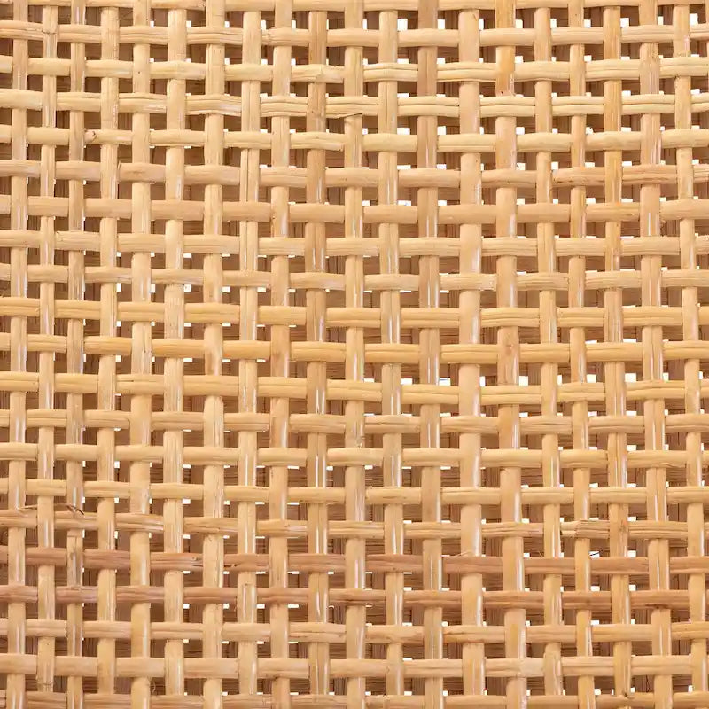 Natural Brown & Walnut Brown Bohemian Rattan Dining Chair, 1-Person