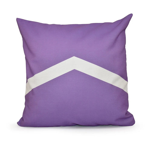 Cojín decorativo bicolor con diseño de chevrón de 26 x 26 pulgadas