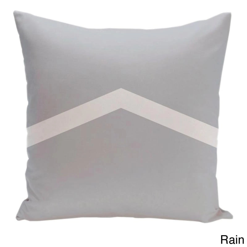 Cojín decorativo bicolor con diseño de chevrón de 26 x 26 pulgadas