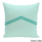 Cojín decorativo bicolor con diseño de chevrón de 26 x 26 pulgadas