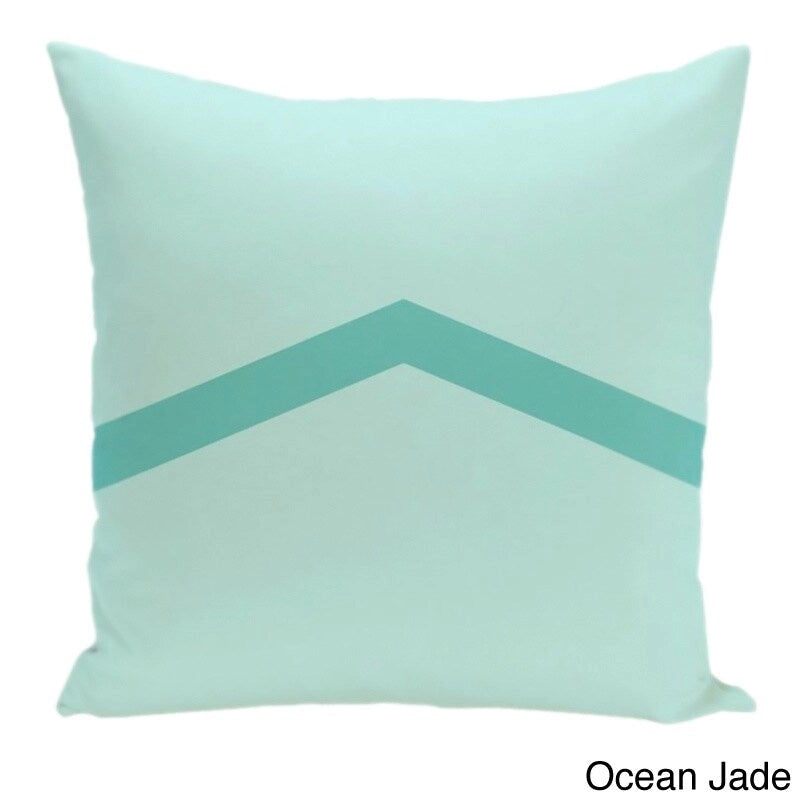 Cojín decorativo bicolor con diseño de chevrón de 26 x 26 pulgadas