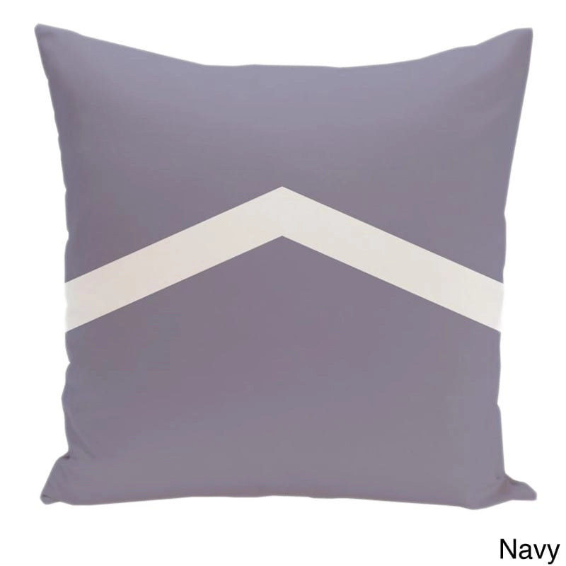 Cojín decorativo bicolor con diseño de chevrón de 26 x 26 pulgadas