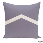 Cojín decorativo bicolor con diseño de chevrón de 26 x 26 pulgadas