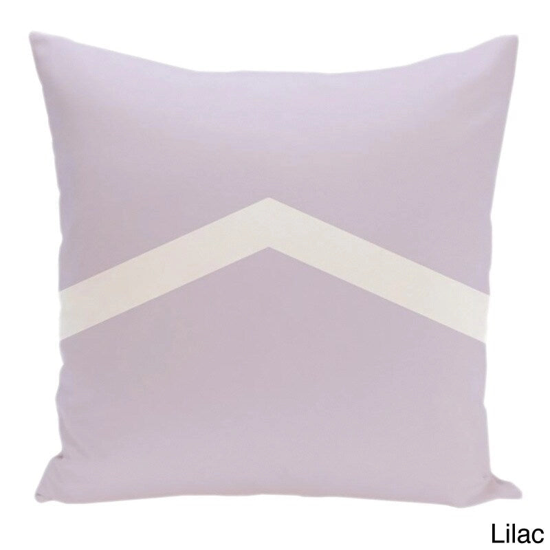 Cojín decorativo bicolor con diseño de chevrón de 26 x 26 pulgadas