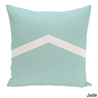 Cojín decorativo bicolor con diseño de chevrón de 26 x 26 pulgadas