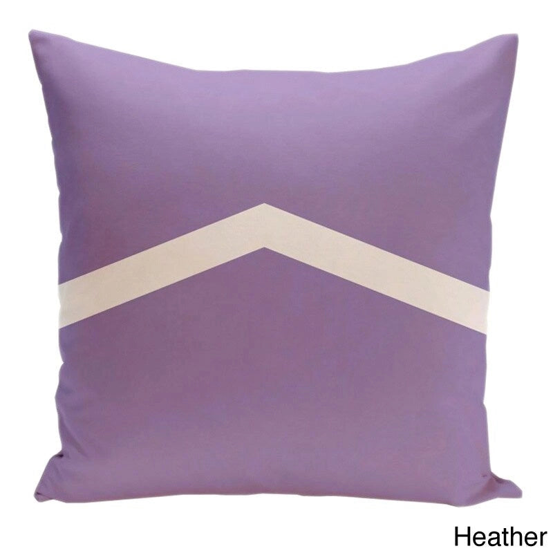Cojín decorativo bicolor con diseño de chevrón de 26 x 26 pulgadas