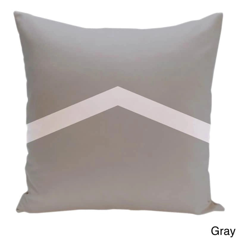 Cojín decorativo bicolor con diseño de chevrón de 26 x 26 pulgadas