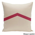 Cojín decorativo bicolor con diseño de chevrón de 26 x 26 pulgadas
