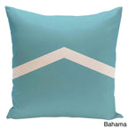 Cojín decorativo bicolor con diseño de chevrón de 26 x 26 pulgadas
