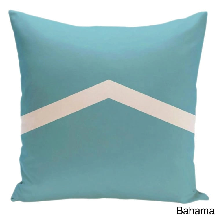 Cojín decorativo bicolor con diseño de chevrón de 26 x 26 pulgadas