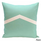Cojín decorativo bicolor con diseño de chevrón de 26 x 26 pulgadas
