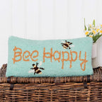 Almohada decorativa decorativa con gancho Bee Happy de 10x20