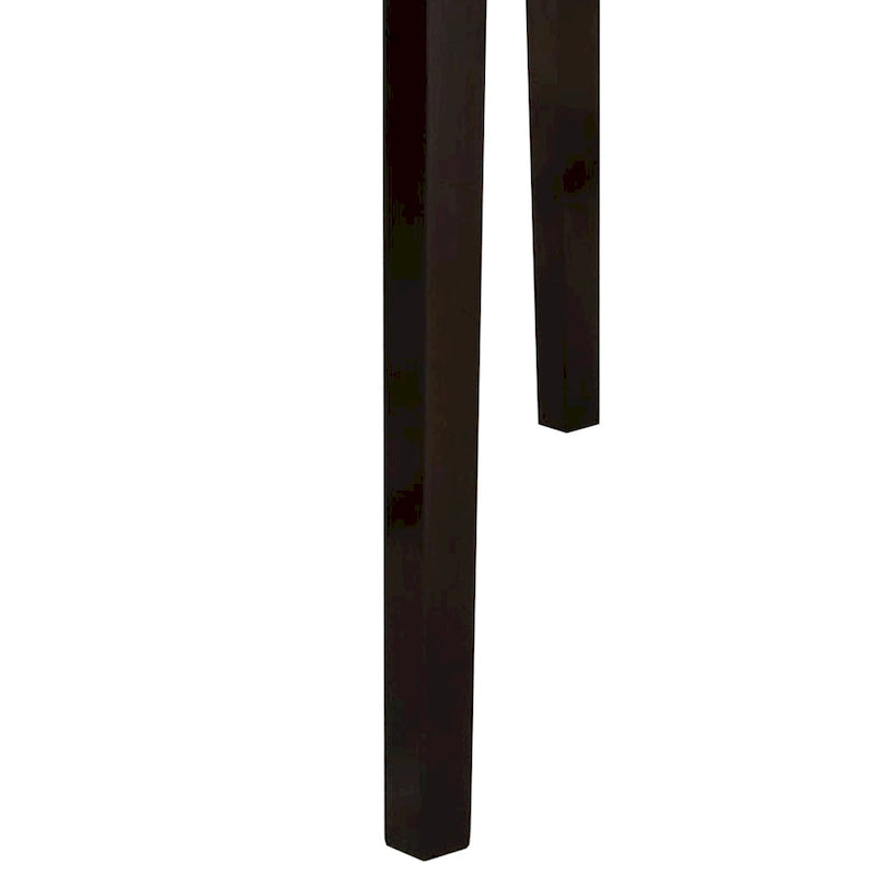 Brown Marble-Top High Bar Table, Wood, 2-Seater