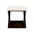 Off White Button-Tufted Upholstered Bench – 2-Person