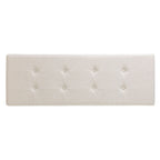 Off White Button-Tufted Upholstered Bench – 2-Person