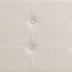 Off White Button-Tufted Upholstered Bench – 2-Person
