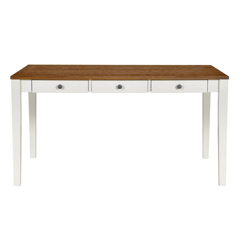 Mid-Century Dining Table Set, Antique Blue/Grey, 6-Piece, Seats 5