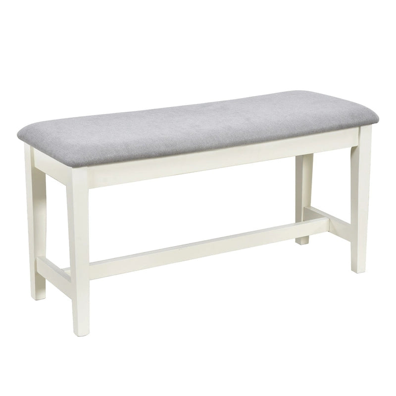 Mid-Century Dining Table Set, Antique Blue/Grey, 6-Piece, Seats 5