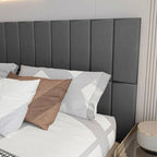 Velvet Smoky Gray / Stone / Pearl Peel-and-Stick Wall Panels – Pack of 12, 1–2 Person Install