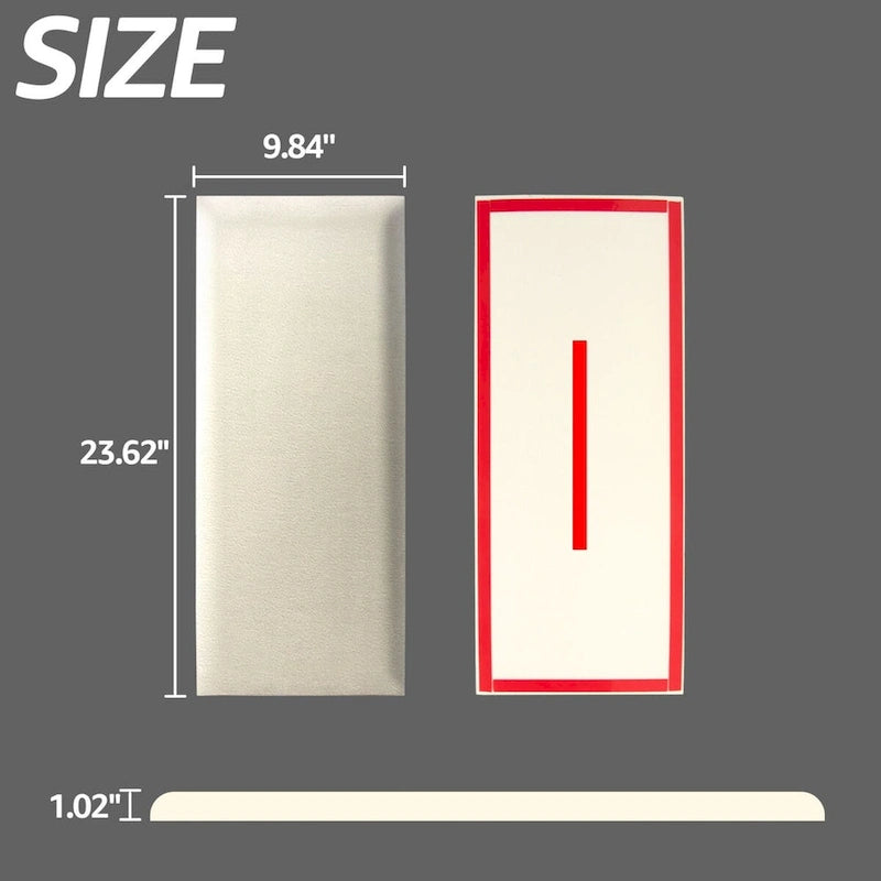 Velvet Smoky Gray / Stone / Pearl Peel-and-Stick Wall Panels – Pack of 12, 1–2 Person Install