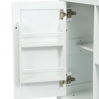 Rolling Kitchen Island Cart with Drop-Leaf | White / Blue / Black