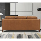Top-Grain Leather Sofa & Loveseat Set | Track Arm | Brown / Truffle / Cognac / Taupe