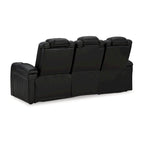 Midnight Power Reclining Sofa, 2-Seat, Faux Leather – 86"W × 42"D × 42"H