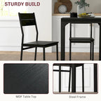 Rustic Brown 3-Piece Dining Table Set for 2, Counter Height with Slatted Chairs