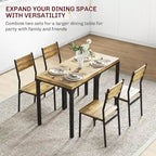 Rustic Brown 3-Piece Dining Table Set for 2, Counter Height with Slatted Chairs