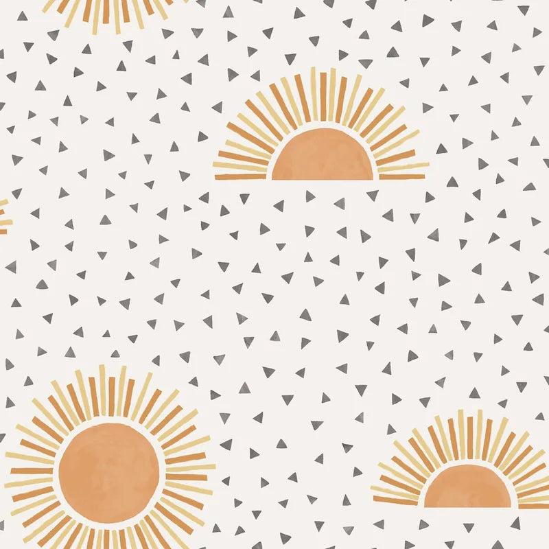 Boho Sunbeam Non-Pasted Wallpaper- 396 in x 20.8 in