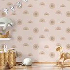 Papel pintado sin pegamento Boho Sunbeam - 396 pulg. x 20.8 pulg.