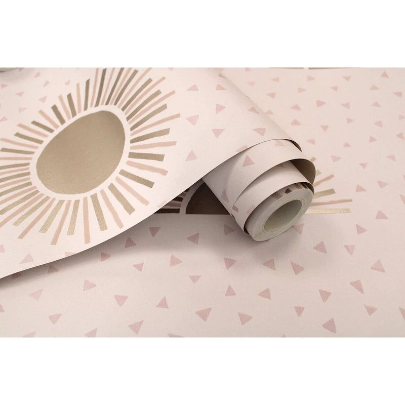 Papel pintado sin pegamento Boho Sunbeam - 396 pulg. x 20.8 pulg.