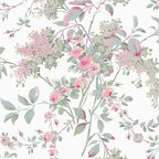 Papel pintado romántico rosa palo