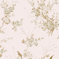 Shabby Chic by Rachel Ashwell Bird Chinoiserie Pink Gold Wallpaper