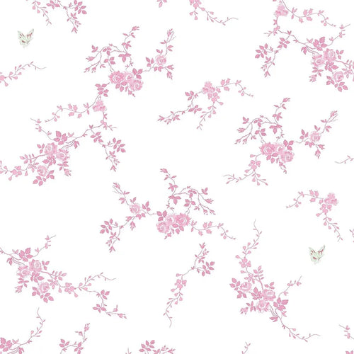 Shabby Chic by Rachel Ashwell Butterflies Pink Wallpaper