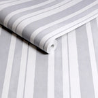 Papel pintado a rayas de acuarela gris