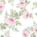 Shabby Chic by Rachel Ashwell Royal Bouquet Pink Wallpaper